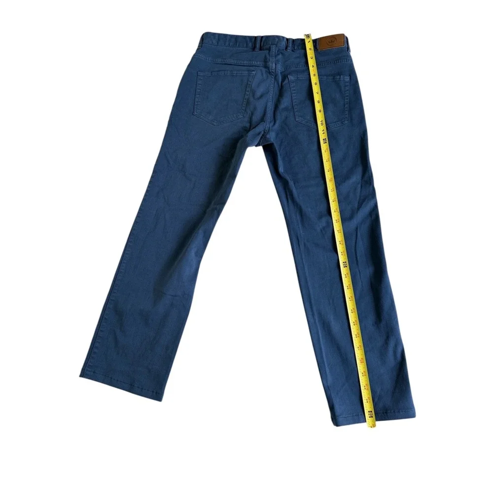 Peter Millar Crown 5-Pocket Pants Mens 31 Blue Cotton Modal Stretch Straight Leg
